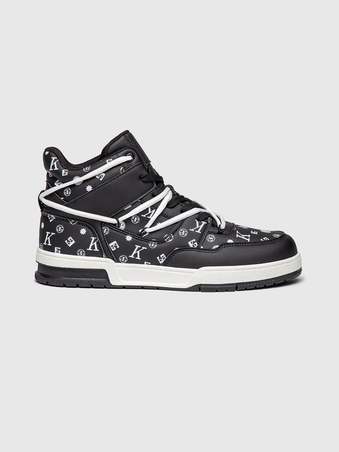 sneakers / Black Logomania High Sneakers
