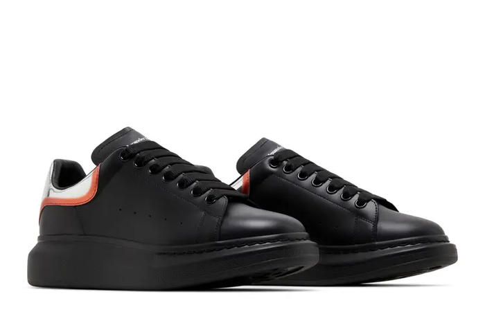 Alexander McQueen Black Plateado Multi