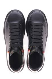 Alexander McQueen Black Plateado Multi