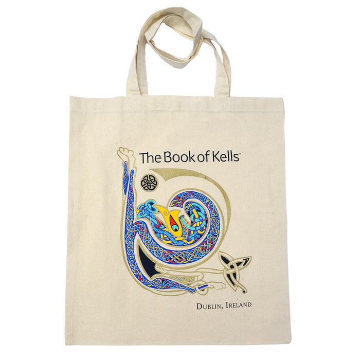 Book of Kells Celtic Knot Tote Bag Cream
