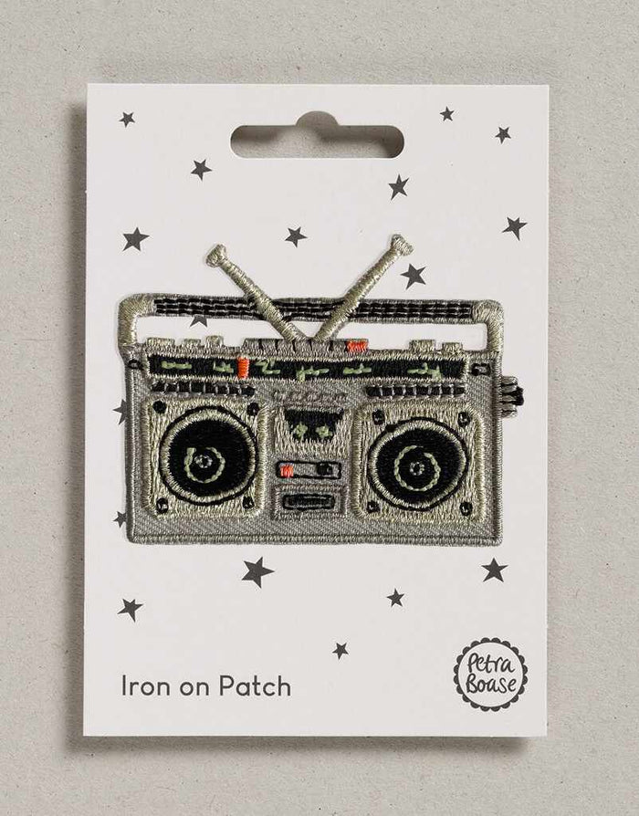 Boom Box Iron on Patch, Petra Boase