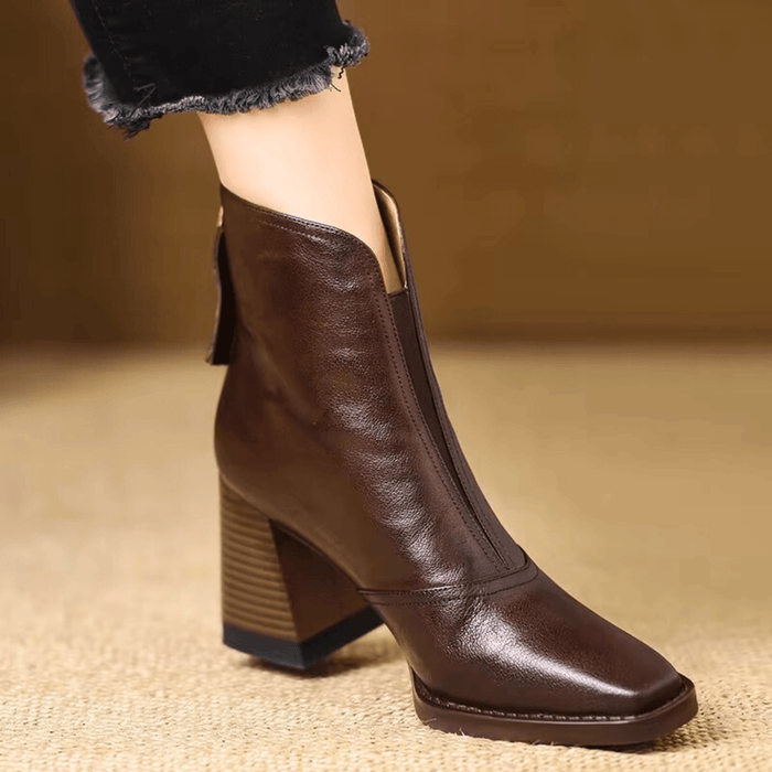 Bottines de Luxe à Talon Moyen