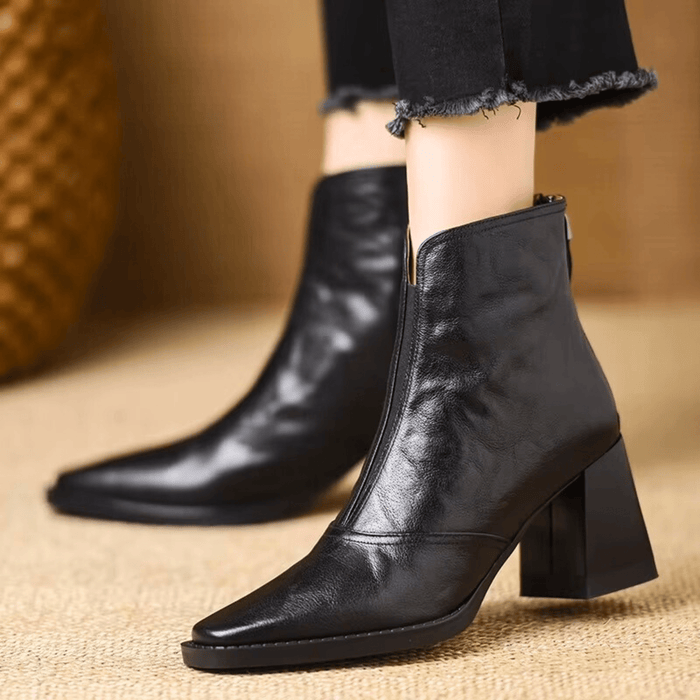 Bottines de Luxe à Talon Moyen