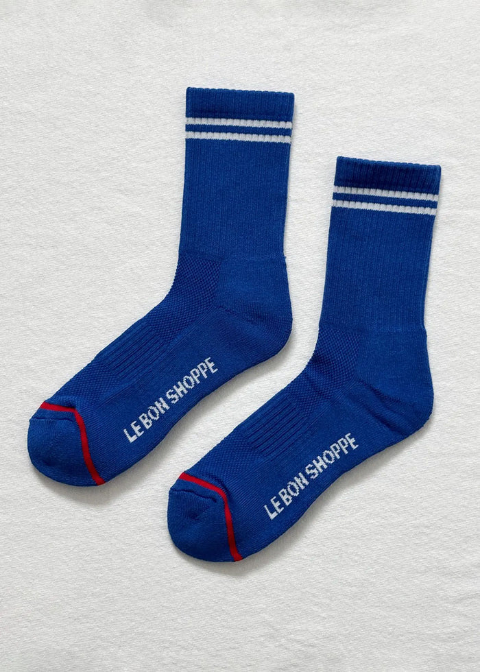 Boyfriend Socks - Cobalt