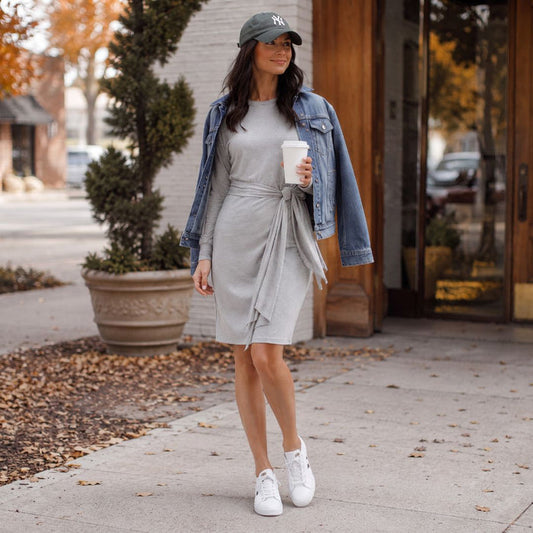Brigitte Brianna Long Sleeve Jersey Dress - SexyModest Boutique