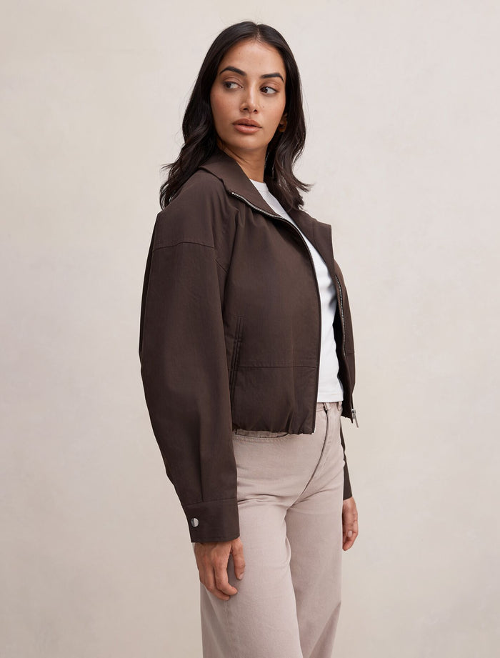 Brooke Funnel Neck Jacket Forever New