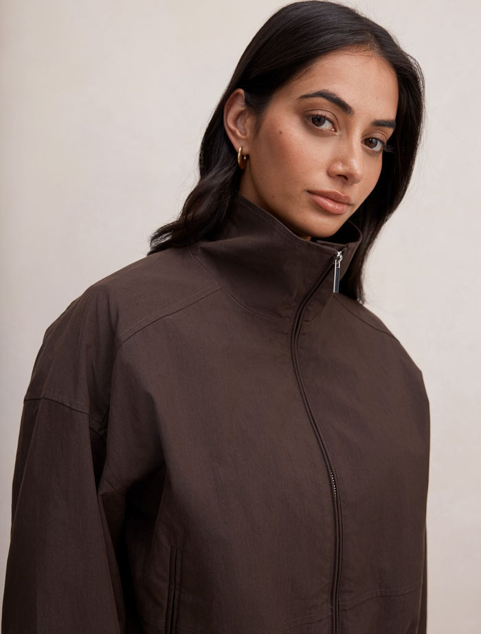 Brooke Funnel Neck Jacket Forever New