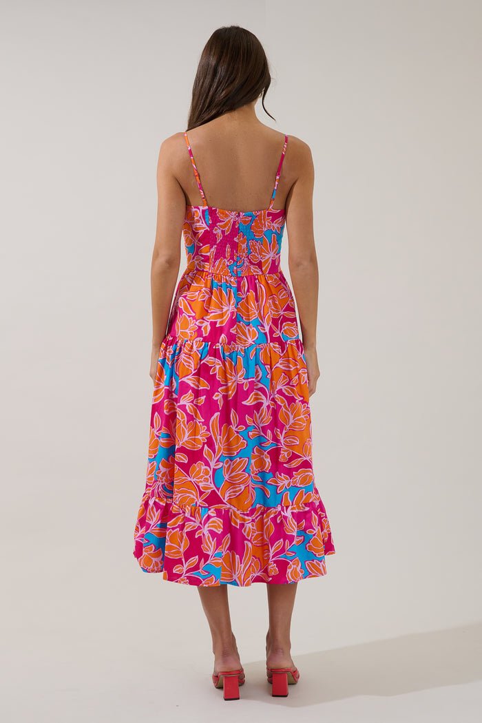 Brynley Cami Midi Dress Dalsia Floral