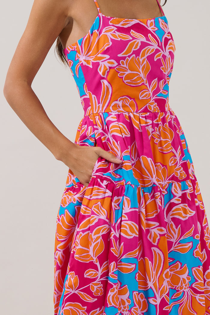 Brynley Cami Midi Dress Dalsia Floral
