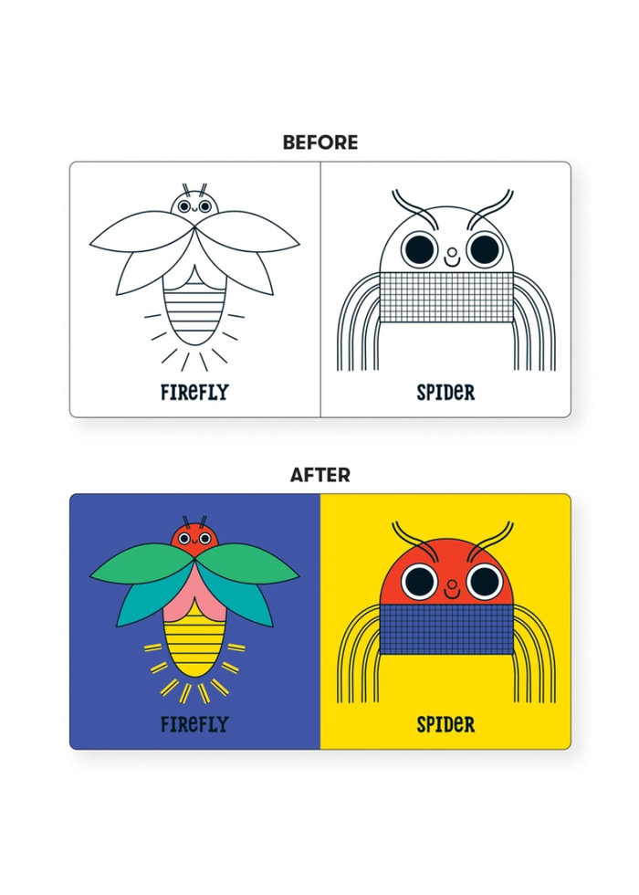 Bug Out! Color Magic Bath Book
