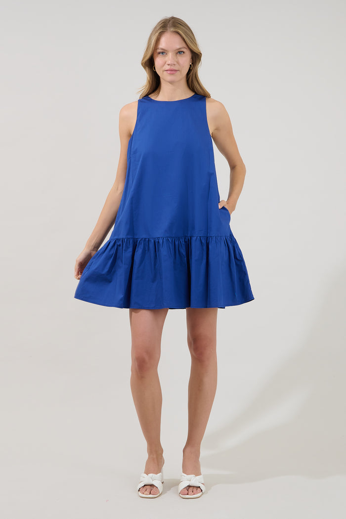 Cala Shift Drop Waist Mini Dress