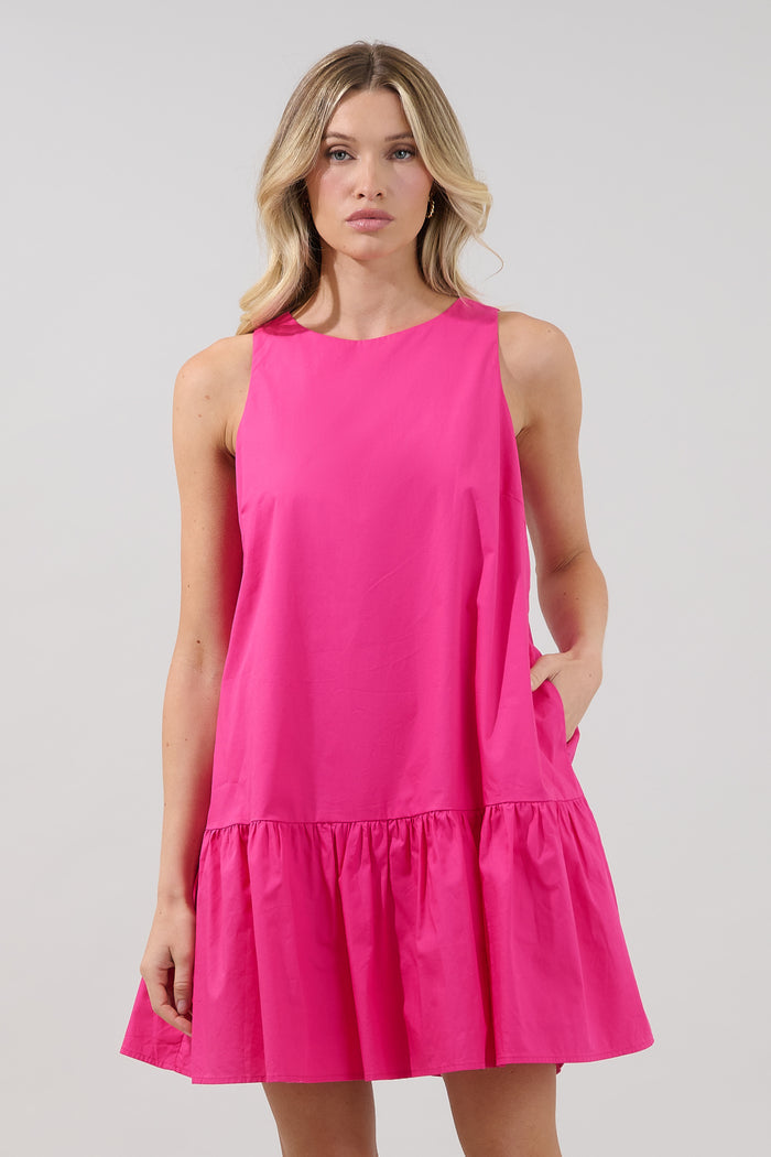 Cala Shift Drop Waist Mini Dress