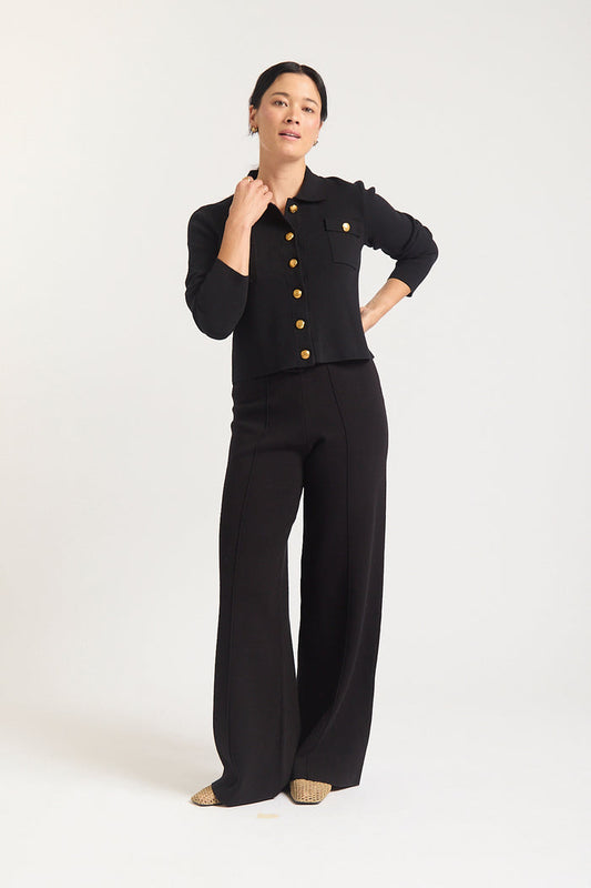Carter Crepe Jacket Mini In Black