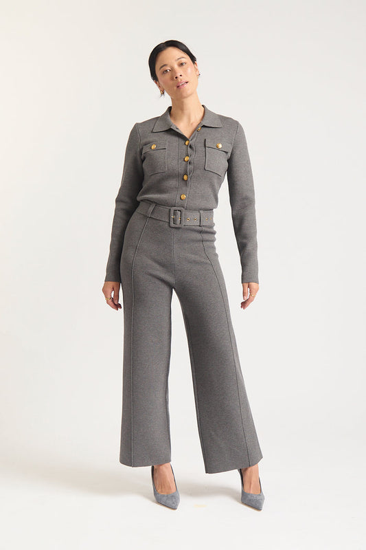 Carter Crepe Jacket Mini In Shadow