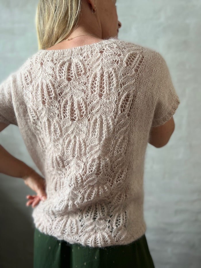 Celina summer top with frost - work pattern, No 12 + silk mohair knitting kit Knitting kits Önling - Katrine Hannibal