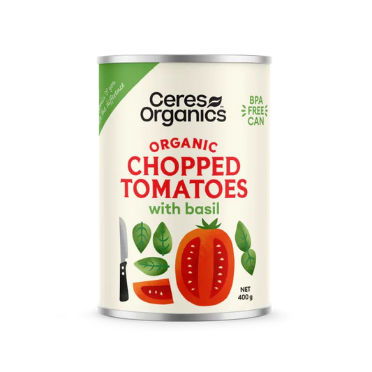 Ceres Organics Chopped Tomatoes with Basil - 400g - L'Organic