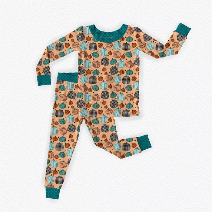 Checkered Harvest PJ Set