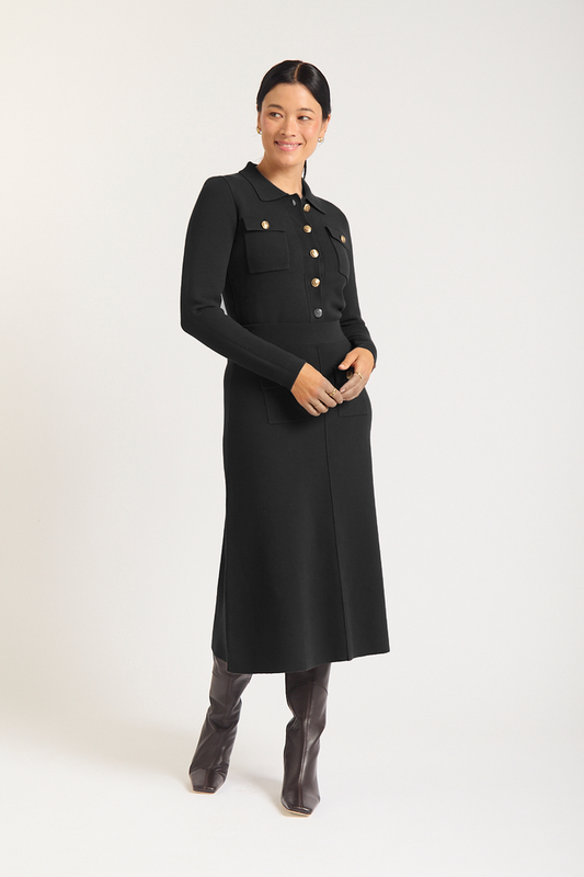 Chelsea Crepe Skirt In Black
