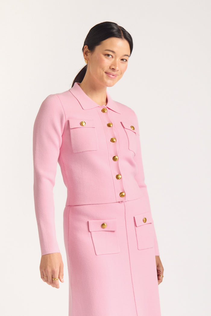 Chelsea Crepe Skirt In Pink