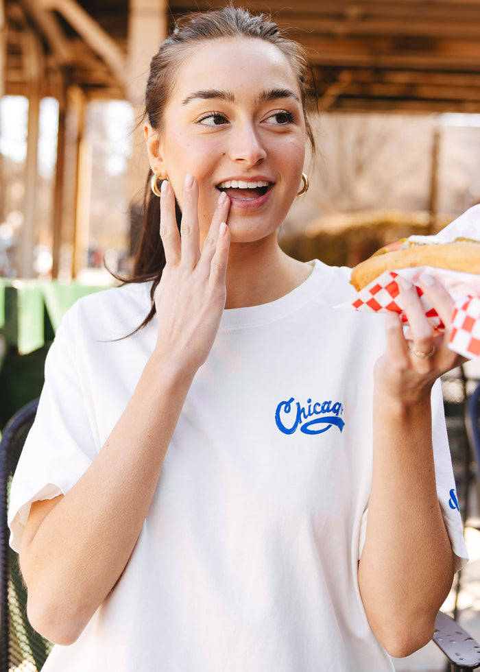 Chicago Baseball Patches Oversized Tee