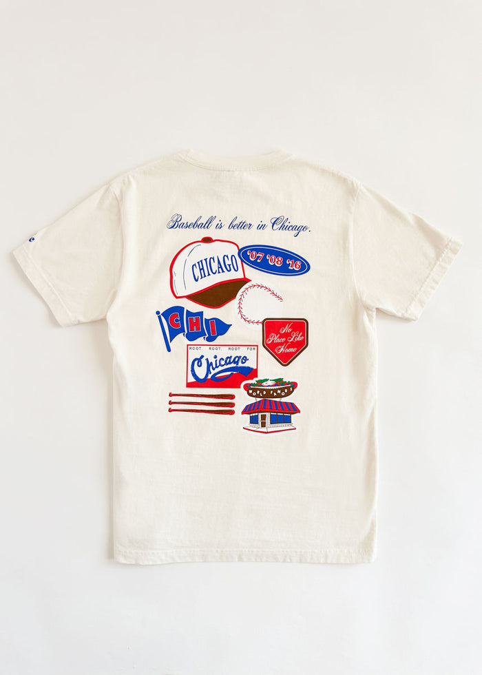 Chicago Baseball Patches Oversized Tee