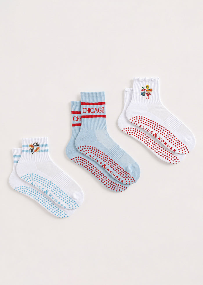 Chicago Long Crew Pilates Sock
