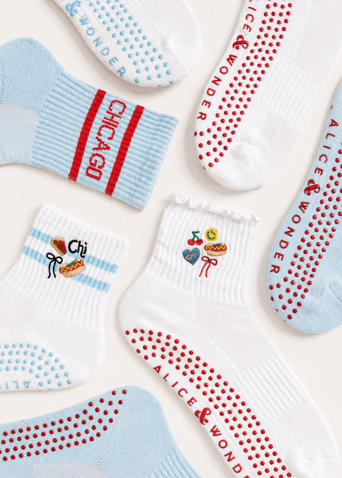 Chicago Long Crew Pilates Sock
