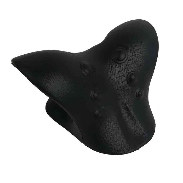 heated neck stretcher with massage nodes; USB powered neck support device; V-shaped heated neck stretcher; adjustable neck traction device with heat settings; EVA foam neck stretcher with auto shut-off; heated neck relaxation accessory