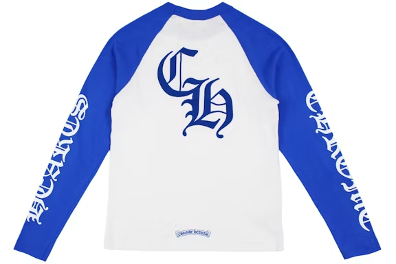 Chrome Hearts Long Sleeve T-Shirt "White/Blue"