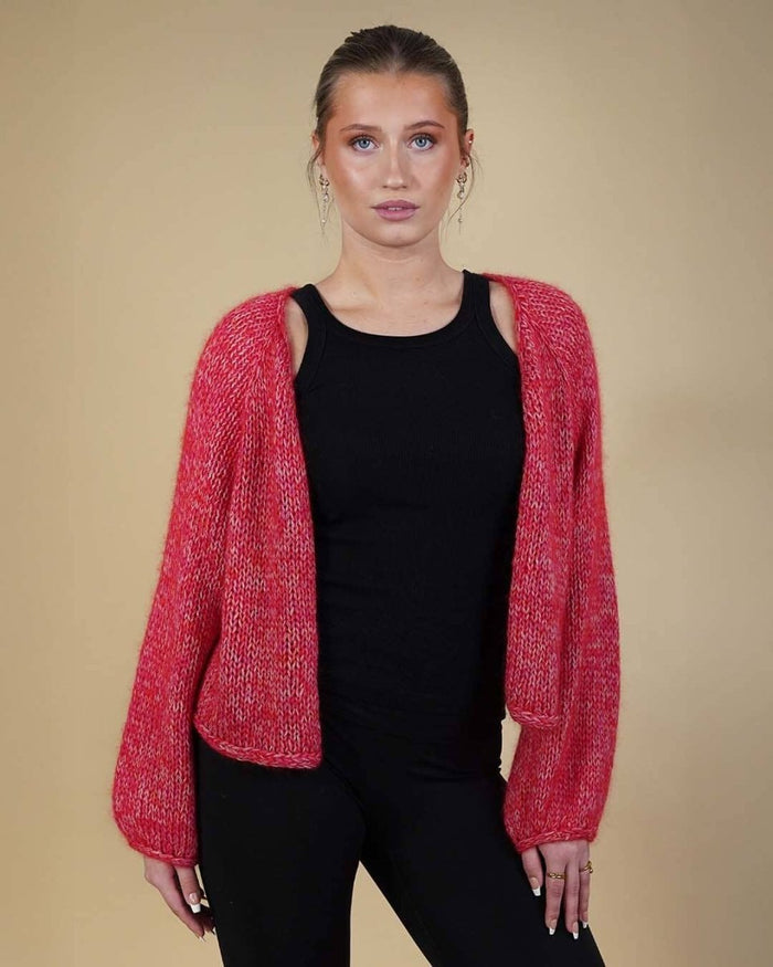 Chunky Easy Peasy Cardigan, No 12 + silk mohair knitting kit (4 colors) Knitting kits Önling - Katrine Hannibal