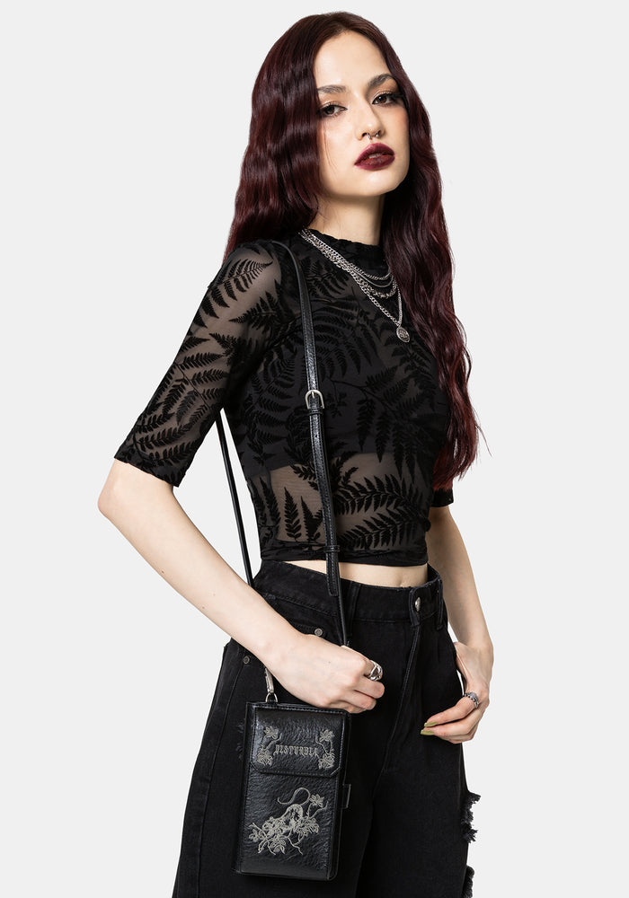 Colette Rat Embroidered Crossbody Phone Bag