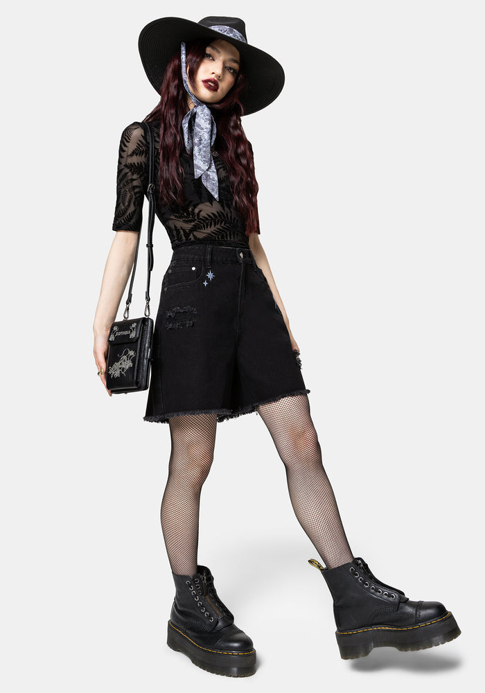 Colette Rat Embroidered Crossbody Phone Bag