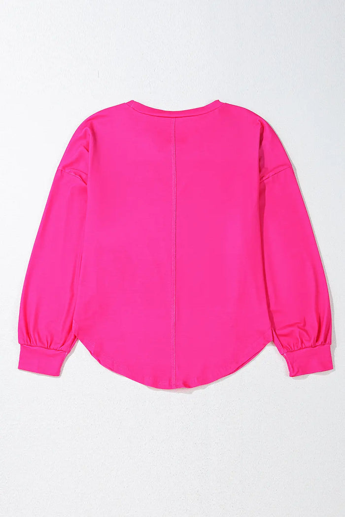 Shop Colourblock Striped Drop Shoulder Loose Top at eAura