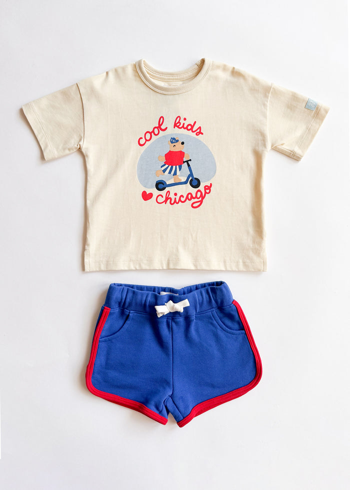 Cool Kids Love Chicago Oversized Tee & Short Set