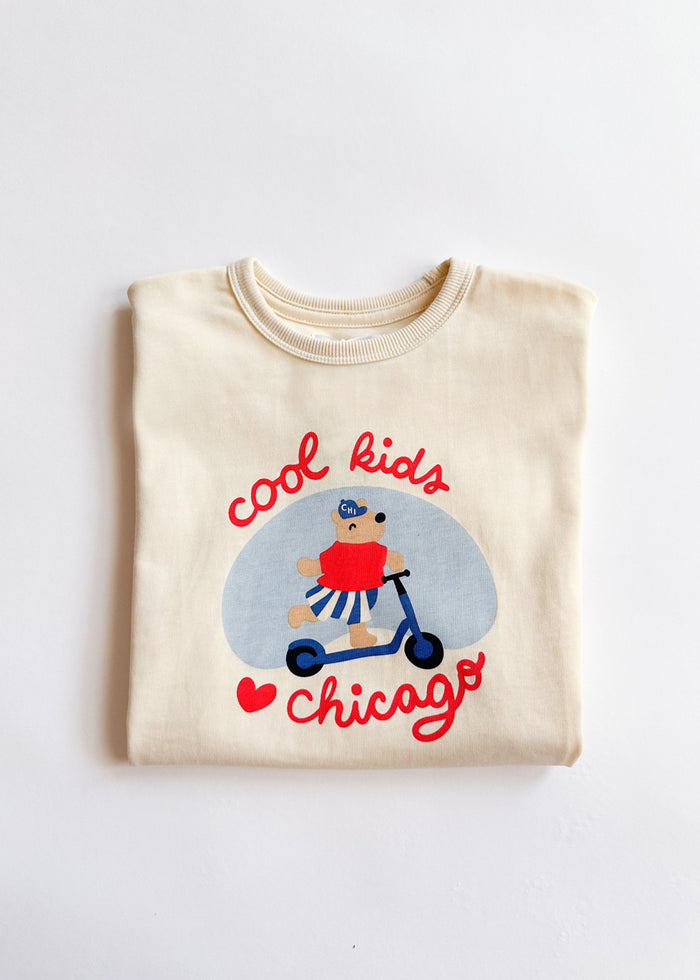 Cool Kids Love Chicago Oversized Tee & Short Set