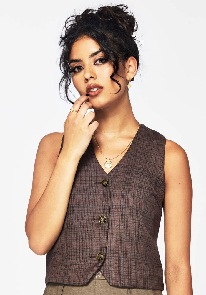 Corbin Check Tailored Waistcoat
