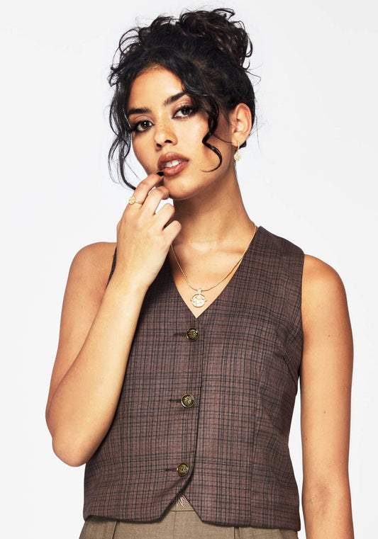 Corbin Check Tailored Waistcoat
