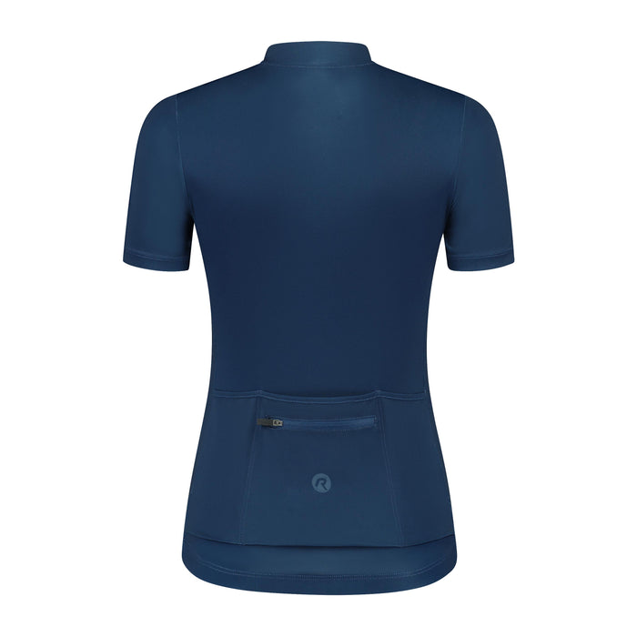 Rogelli Core fietsshirt dames blauw korte mouw achterkant.