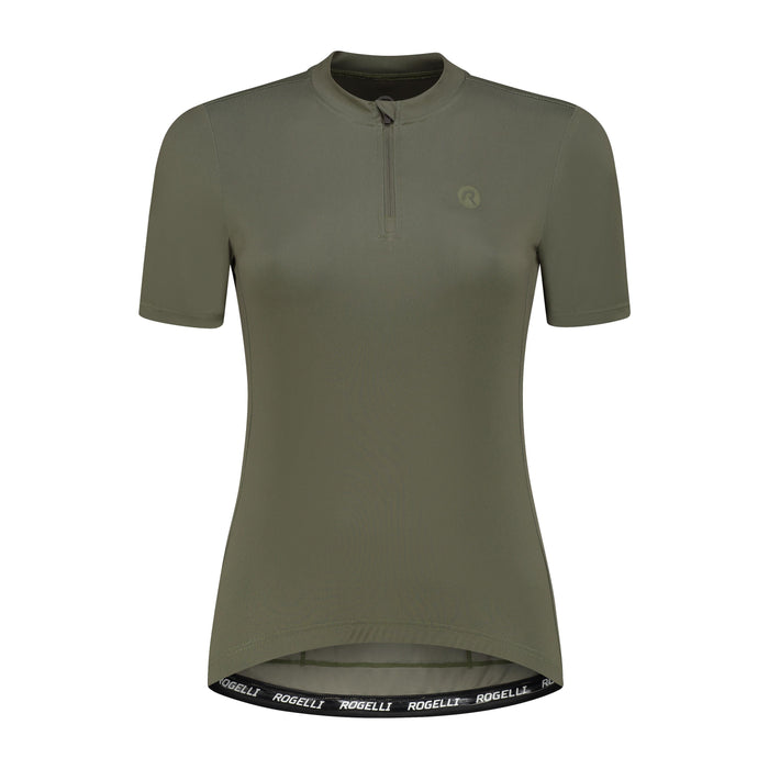 Rogelli Core fietsshirt dames groen korte mouw voorkant.