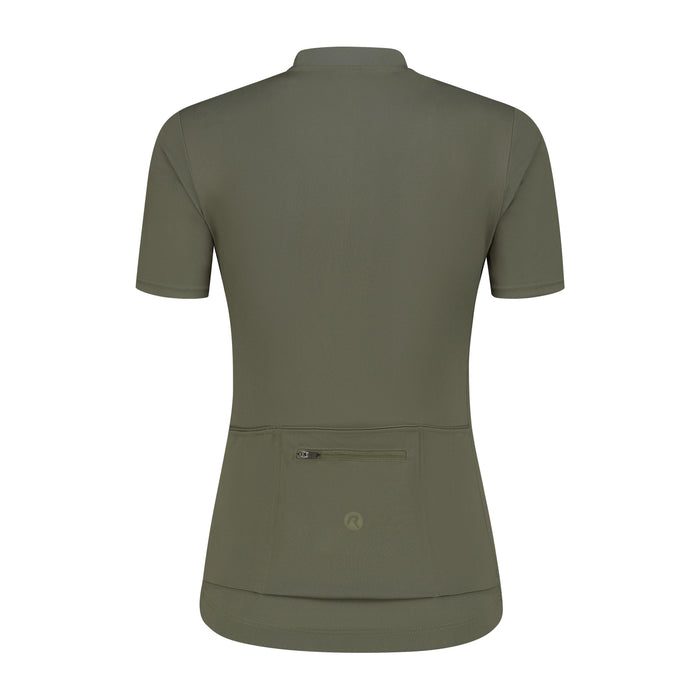 Rogelli Core fietsshirt dames groen korte mouw achterkant.
