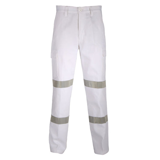 Cotton Drill Cargo Pants With Double Hoops R/Tape 3361