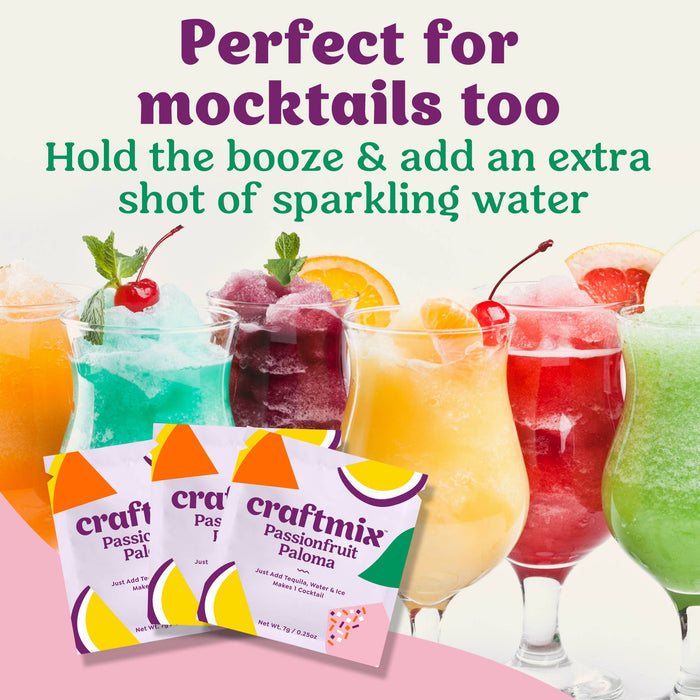 Craftmix - Passionfruit Paloma Cocktail Mixer - 6 Servings Multipack