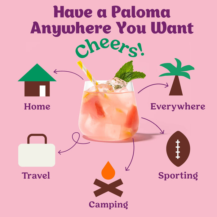 Craftmix - Passionfruit Paloma Cocktail Mixer - 6 Servings Multipack