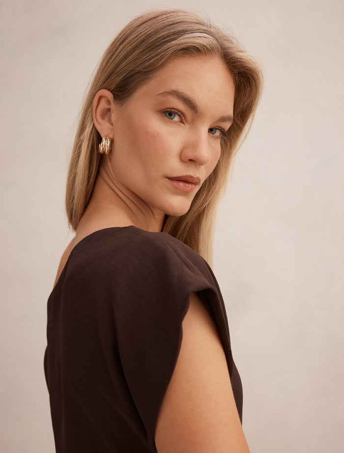 Danielle Asymmetrical Mini Dress Forever New
