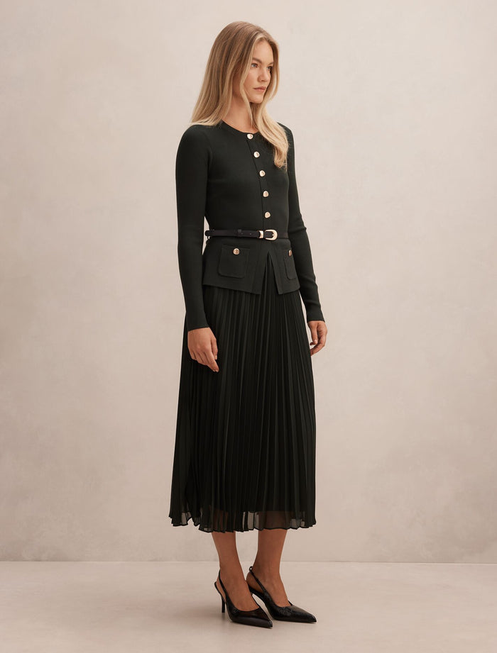 Daphne Long Sleeve Midi Dress Forever New