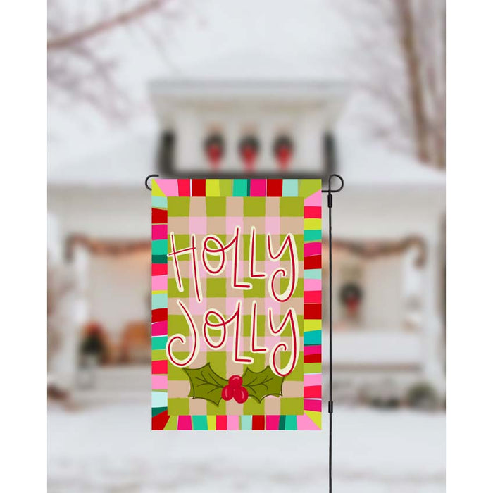 DbR - Holly Jolly Jewel Garden Flag