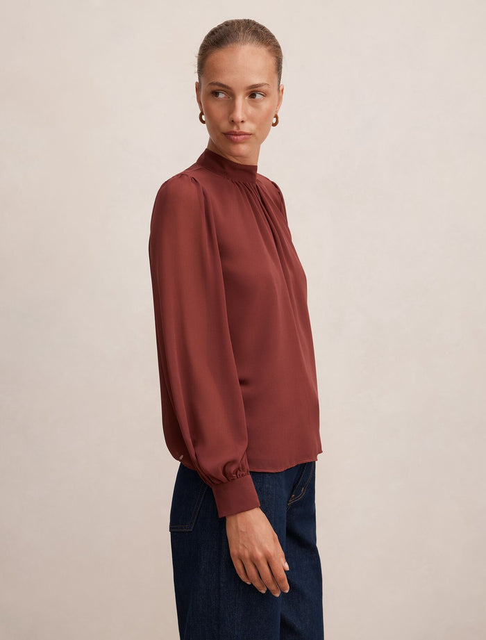 Deja Sheer Blouse Forever New
