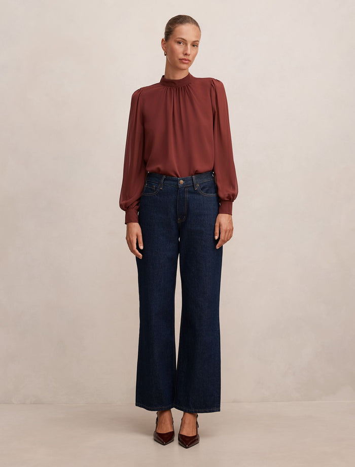 Deja Sheer Blouse Forever New