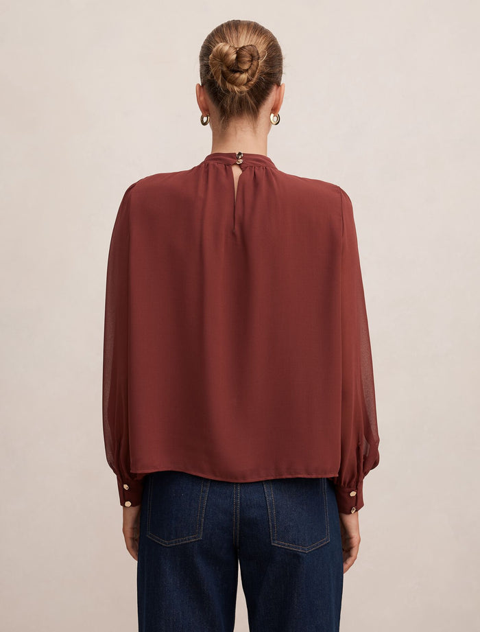 Deja Sheer Blouse Forever New