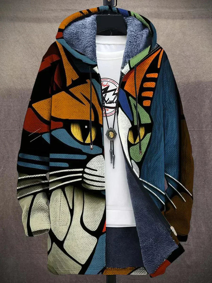 Delilah™ - Veste à capuche luxueuse inspirée de l'art avec fermeture éclair